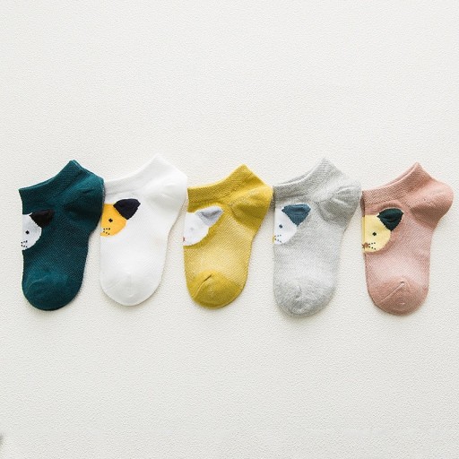 Girls' Socks with Animals - 5 Pairs
