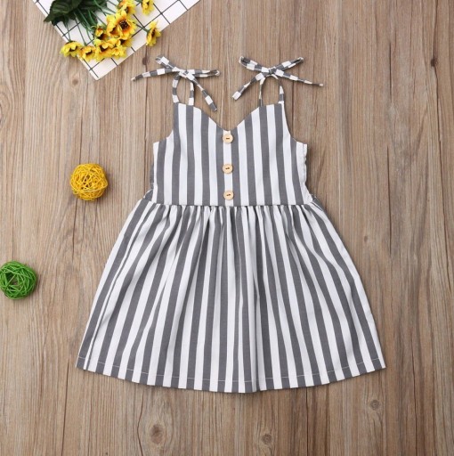 Girls' Striped Dress