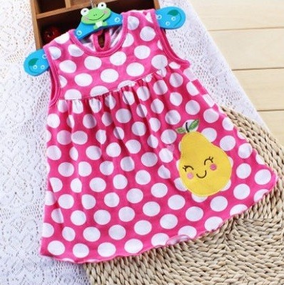 Girls' Summer Dress with Dots J618
