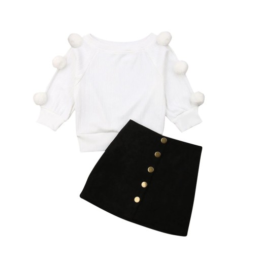 Girls' Sweater and Skirt L1304
