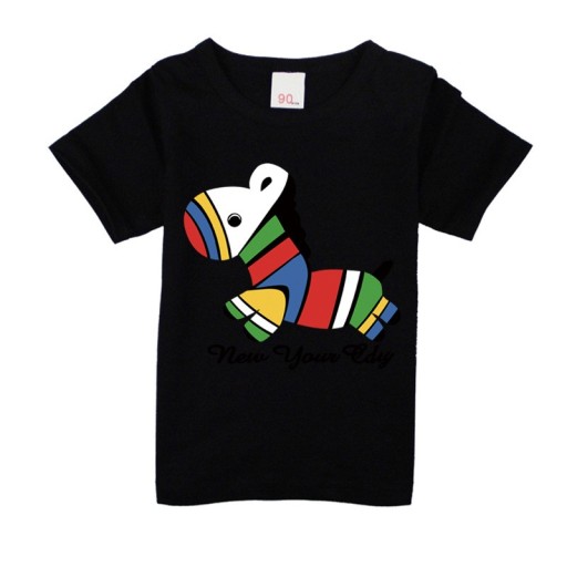 Girls' T-shirt - Colourful Horse J2497