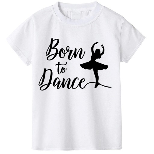 Girls' T-Shirt with Ballerina