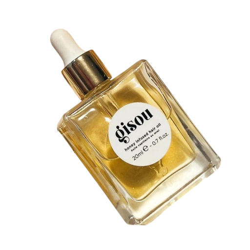 Gisou hårolie med honning 20 ml fugtgivende pleje til tørt hår glatgørende balsam med langvarig duft