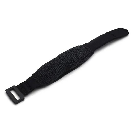 Gitarrensaiten-Schalldämpfer, 24 cm, schwarzer Klettverschluss zur Resonanzbeseitigung, Geräuschdämpfer für Bass und Gitarre, Bundsaiten-Schalldämpfer