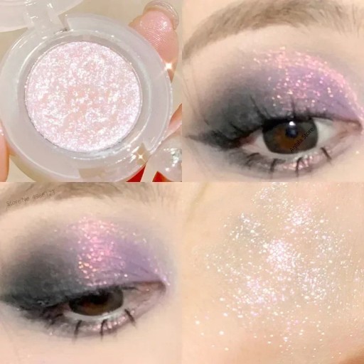 Glanzend oogschaduwpalet in één kleur Parelmoerachtige, langdurige oogschaduw Glitter waterproof oogschaduw