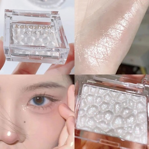 Glitrende ansigts highlighter perlemorslysende øjenskygge skinnende ansigts highlighter pudder