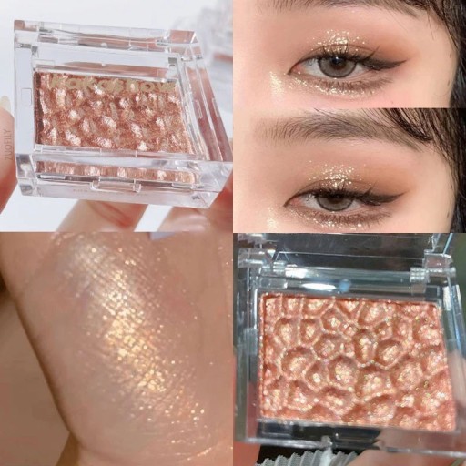 Glitrende ansigts highlighter perlemorslysende øjenskygge skinnende ansigts highlighter pudder