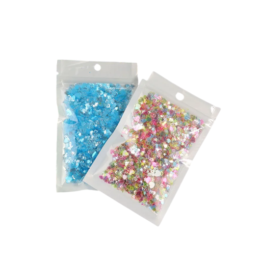 Glitrende hjerter og stjerner 10 g Glitrende glimmer til negle Dekorative konfetti til kreativitet Håndarbejde DIY dekoration kosmetik