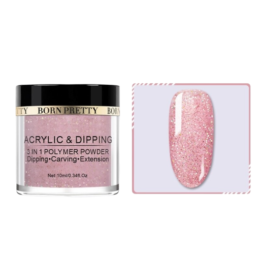 Glitter acryl nagelpoeder 10 ml