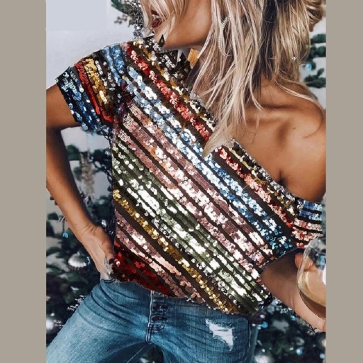 Glittertopp för dam B164