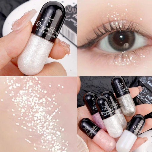 Glitzer-Eyeliner, glitzernder flüssiger Lidschatten, hochwertiges Augen-Make-up, wasserfest, V247