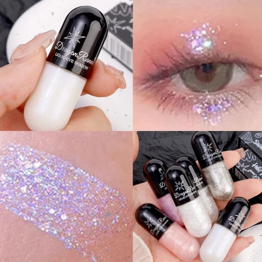 Glitzer-Eyeliner, glitzernder flüssiger Lidschatten, hochwertiges Augen-Make-up, wasserfest, V247