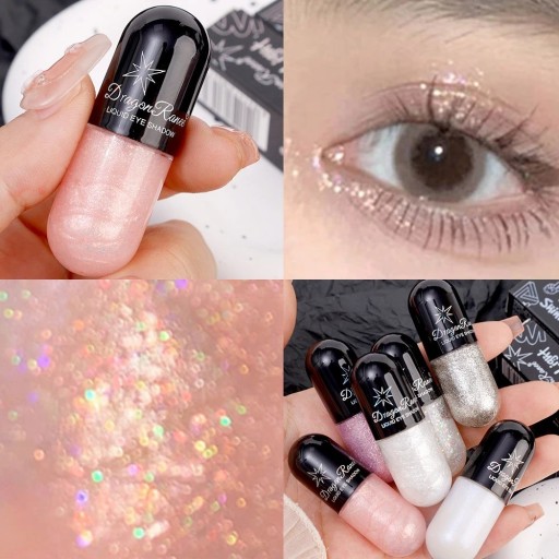 Glitzer-Eyeliner, glitzernder flüssiger Lidschatten, hochwertiges Augen-Make-up, wasserfest, V247