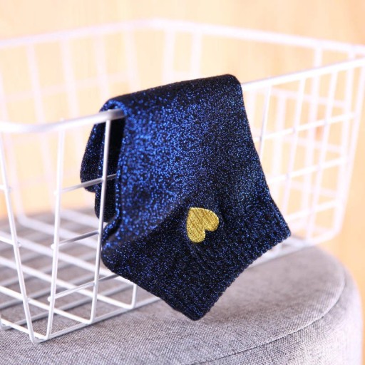 Glitzernde Damensocken mit Herz