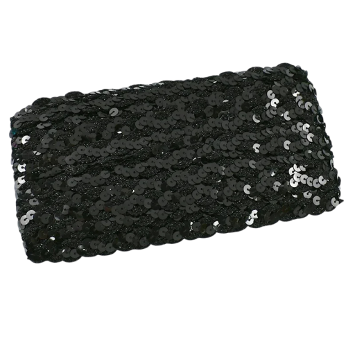 Glitzernde Spitzenborte 1,5 cm x 2 m Polyester Dekorationsband mit Glitzer für die Verzierung von Kleidern, Bekleidung, Modeaccessoires und Hochzeitsdekorationen