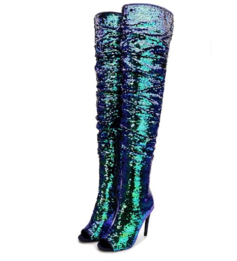 Glitzerstiefel für Damen J1801