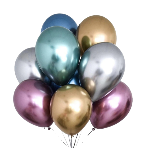 Globos metalizados de cumpleaños 20 uds.