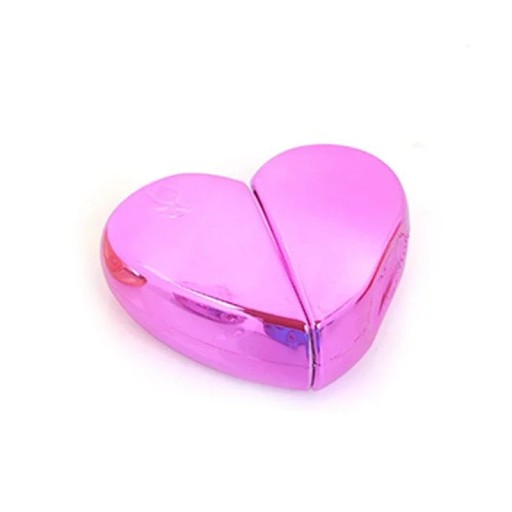 Glossy Heart-Shaped Glass Atomiser 25 ml Perfume Spray Compact Design for Carrying Fragrances