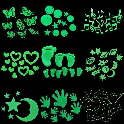 Glow-in-the-dark klistermärkeset