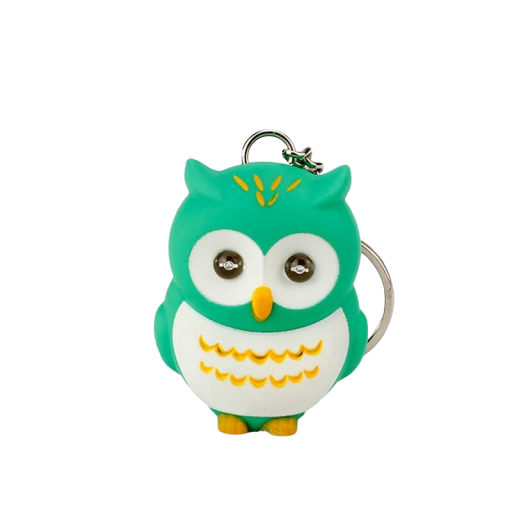 Glowing Owl Keyring