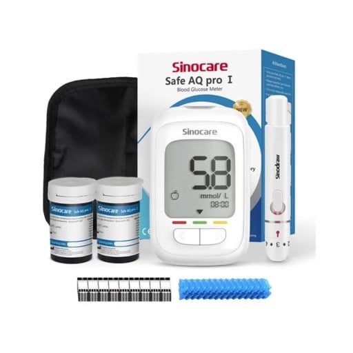 Glukomer na meranie glukózy 20–600 mg/dL 1,1–33,3 mmol/l 5s test 1 μl vzorka 500 pamätí Sada 50 prúžkov a 50 lanciet s perom a PU sáčkom Bez batérie