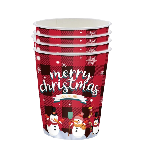 Gobelets de Noël 8 pcs