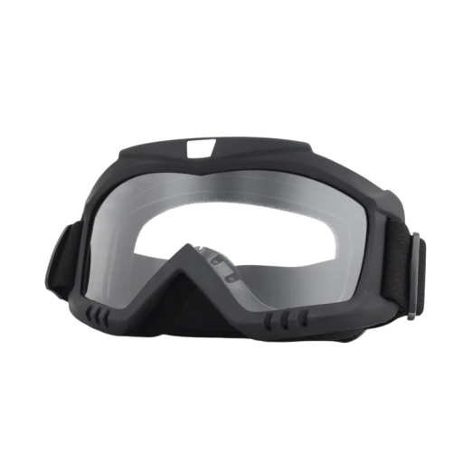 Gogle motocrossowe wiatroszczelne 19 x 10 cm Gogle przeciwpyłowe z przezroczystą szklaną ramką TPU Ochrona oczu do jazdy motocyklem i jazdy terenowej