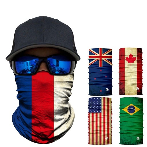 Gola com estampado de bandeira