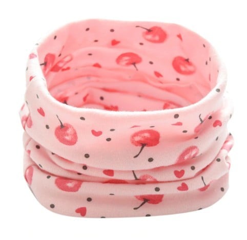 Gola de Inverno Infantil com Estampado de Cerejas J1258