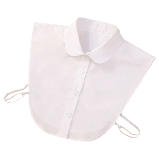 Gola falsa para mulheres Arredondada Acessório elegante para blusas e vestidos Confortável e estiloso Leve e arejado Detalhe de moda para qualquer ocasião