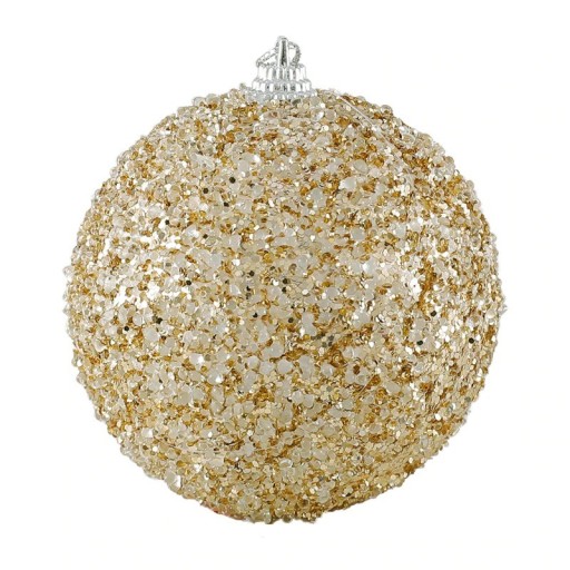 Gold Christmas Baubles 4 pcs J3558