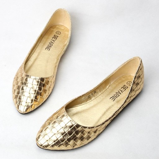 Goldene Ballerinas für Damen