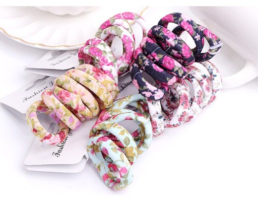 Gomma per capelli con motivo - 6 pezzi