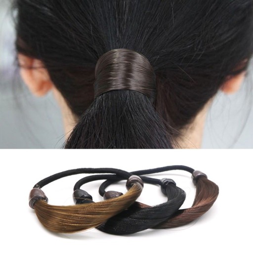 Gomme à cheveux avec des cheveux artificiels