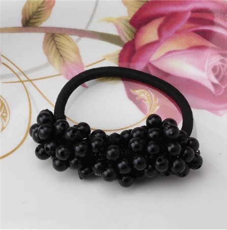 Gomme à cheveux avec perles