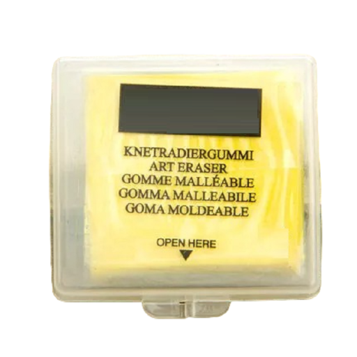 Gomme douce pour artistes Gomme à effacer respectueuse du papier Gomme de qualité dans une boîte en plastique Gomme artistique pour effacer des crayons 4 x 3,5 x 1 cm