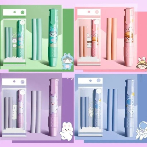 Gomme rétractable originale en forme de stylo 4 pcs