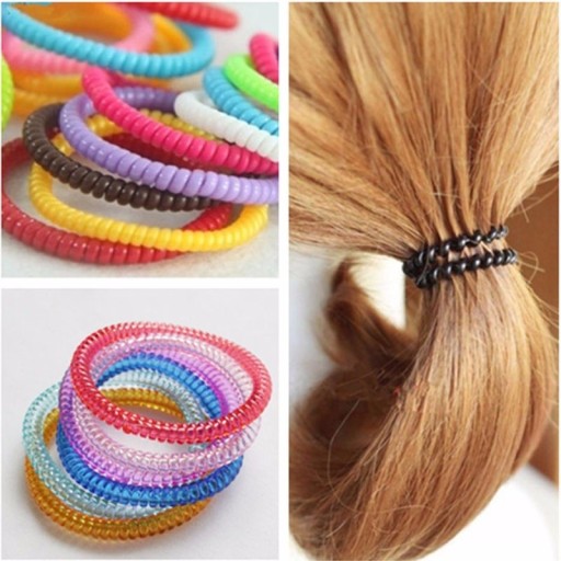 Gommette en plastique pour cheveux