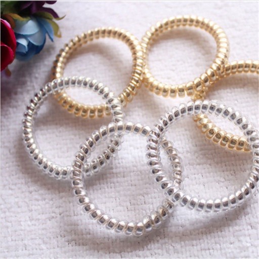 Gommini a spirale per capelli - 5 pz