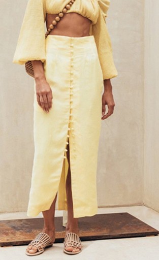 Gonna maxi da donna con bottoni