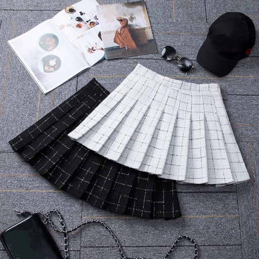 Gonna mini a quadri da donna G134