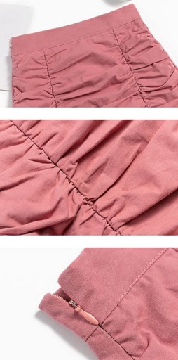 Gonna mini donna con arricciature e volant