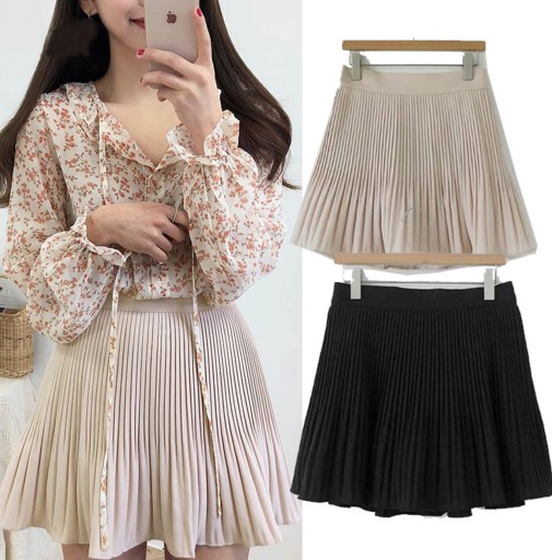 Gonna mini plissettata da donna G103