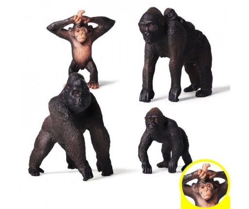Gorilla figurák 4 db