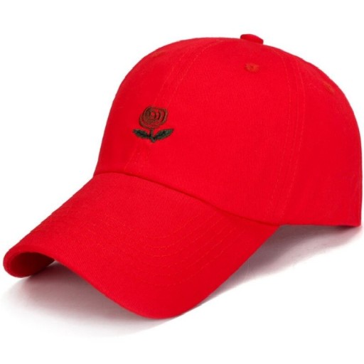 Gorra con rosa