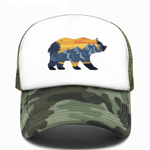 Gorra de camionero con oso