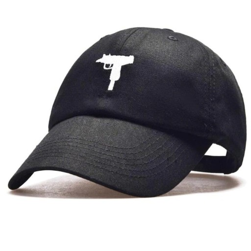 Gorra de hombre con motivo de pistola