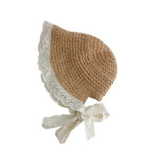 Gorra retro de paja para niños