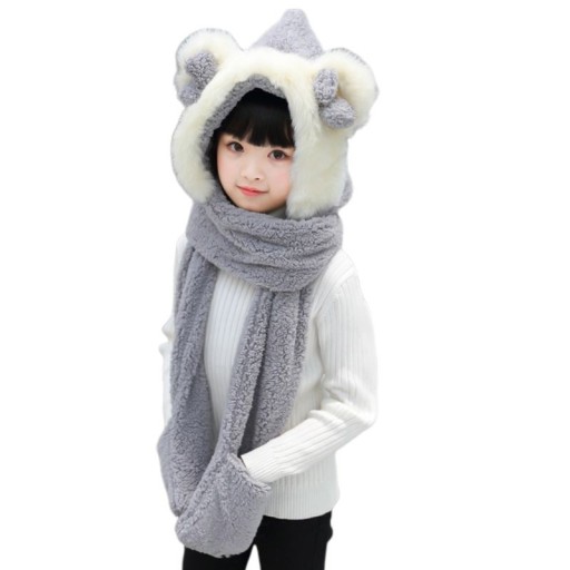Gorro, bufanda y guantes infantiles 3 en 1
