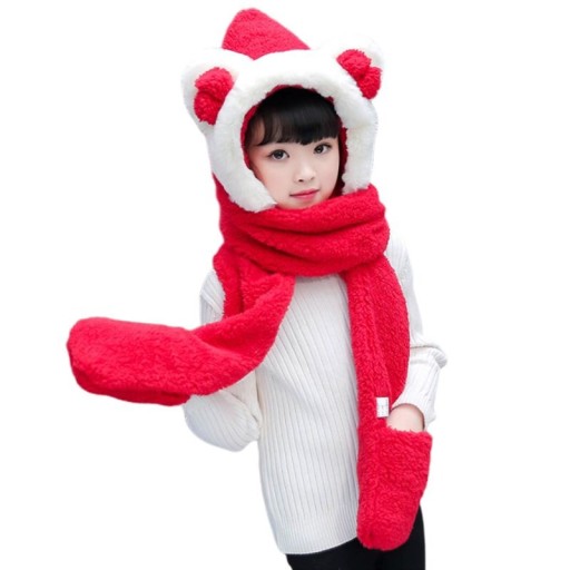 Gorro, bufanda y guantes infantiles 3 en 1 Gorro, bufanda y guantes infantiles 3 en 1